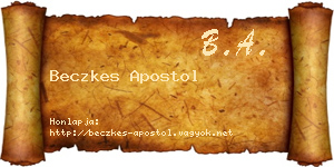 Beczkes Apostol névjegykártya